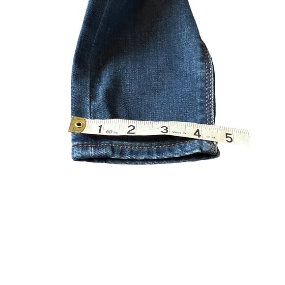 Express Womens Distressed Floral Embroidered Skinny Legging Jeans Size 0 Cotton - Picture 14 of 16